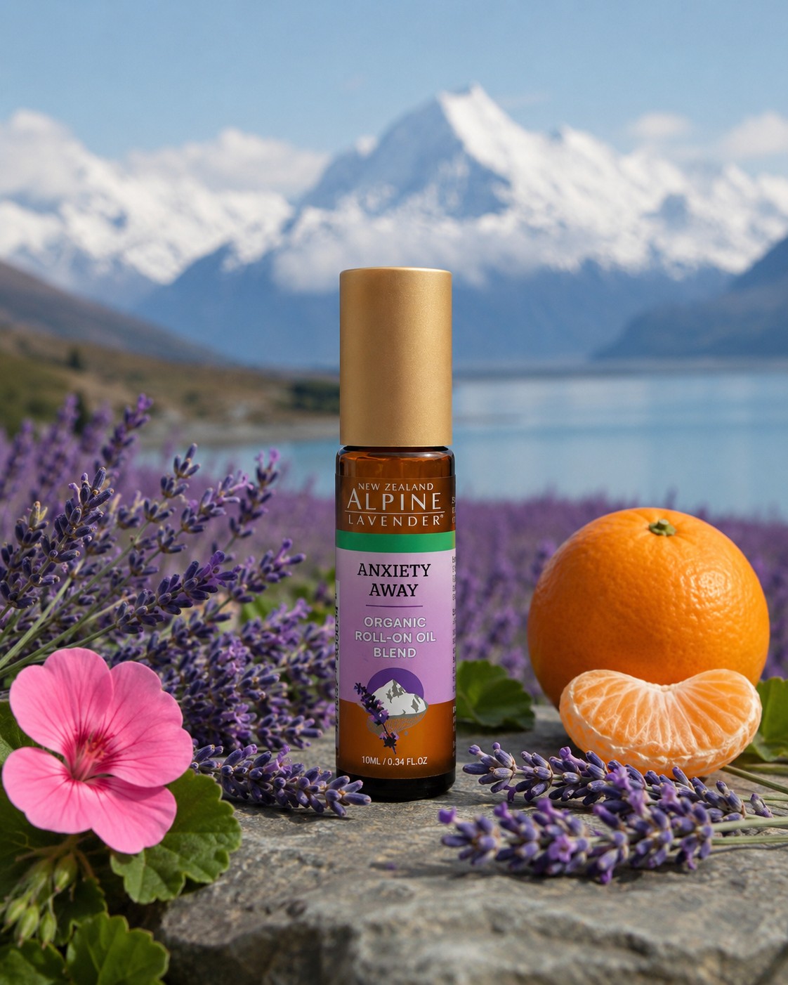 Anxiety Away Essential Oil Blends Roll On Applicator