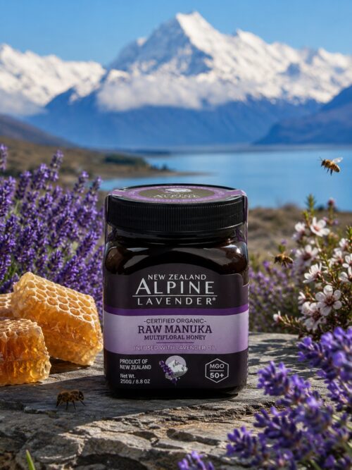 Certified Organic Mānuka Honey with Lavender